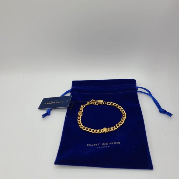 Kurt Geiger Gold Curb Chain Eagle Bracelet NWT!  NEW! - Picture 8 of 8